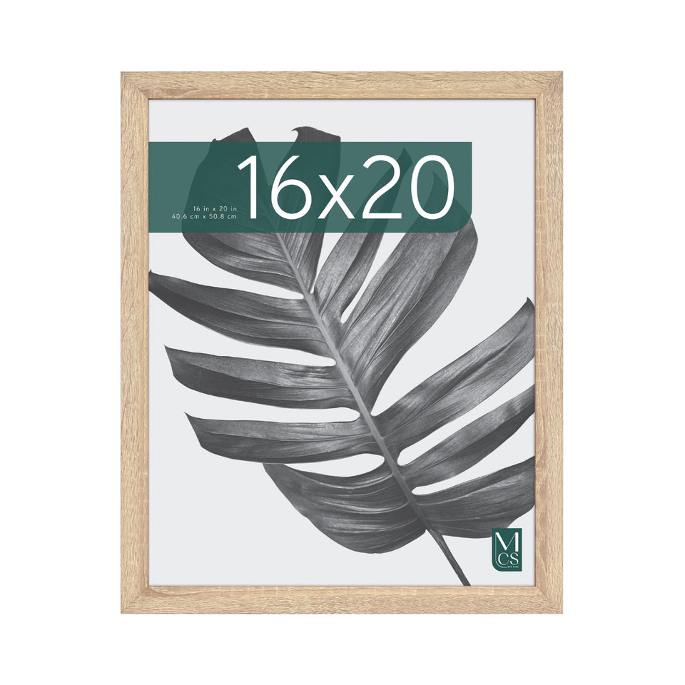 MCS Studio Gallery 16x20 frame front with natural woodgrain finish for photos and art
