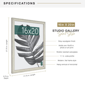 Back view of MCS Studio Gallery frame with sawtooth hangers