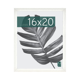 MCS Studio Gallery 16x20 poster frame front view with white woodgrain finish