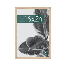 MCS Studio Gallery frame with natural woodgrain finish showcasing a 16x24 poster for a classic wall display.