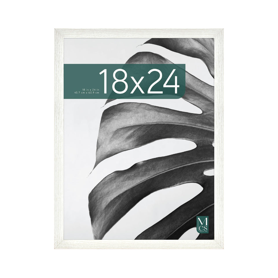 MCS Studio Gallery 18x24 frame front with plexiglass for clear poster display.