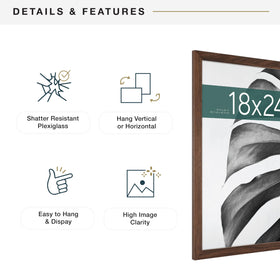 Horizontal hanging option shown for gallery wall ideas.