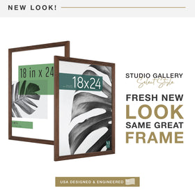MCS Studio Gallery frame side profile highlights slim 1.125-inch border for refined décor.