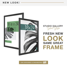 MCS Studio Gallery 18x24 frame side view highlights sturdy MDF construction for daily use