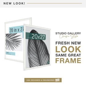 MCS Studio Gallery frame side view shows a slim, modern profile