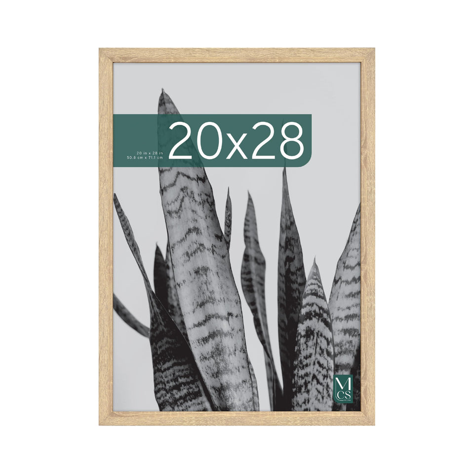 MCS Studio Gallery 20x28 frame front view with natural woodgrain finish for a classic display.