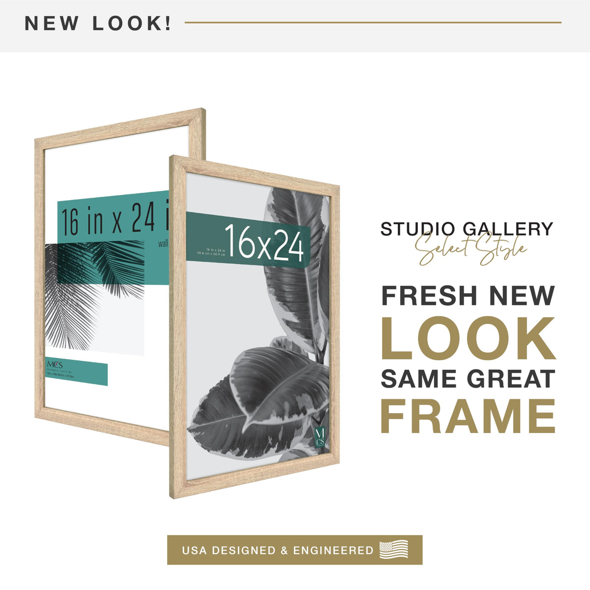 MCS Studio Gallery back of frame assembly, easy to mount securely in any vertical or horizontal layout.