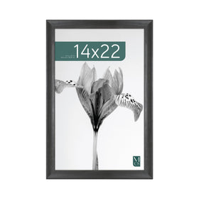 MCS Studio Gallery Classic 14x22 frame in black woodgrain for chic wall displays