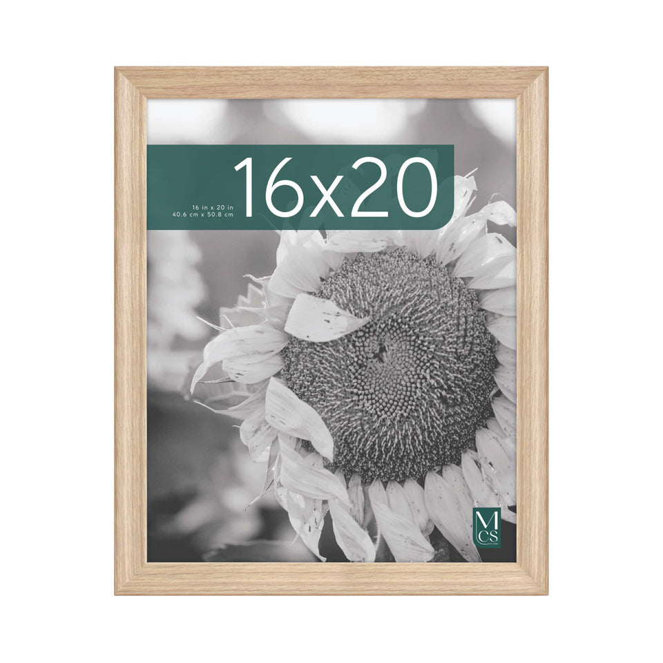 MCS Studio Gallery Classic 16x20 frame front view showing natural woodgrain finish for timeless displays