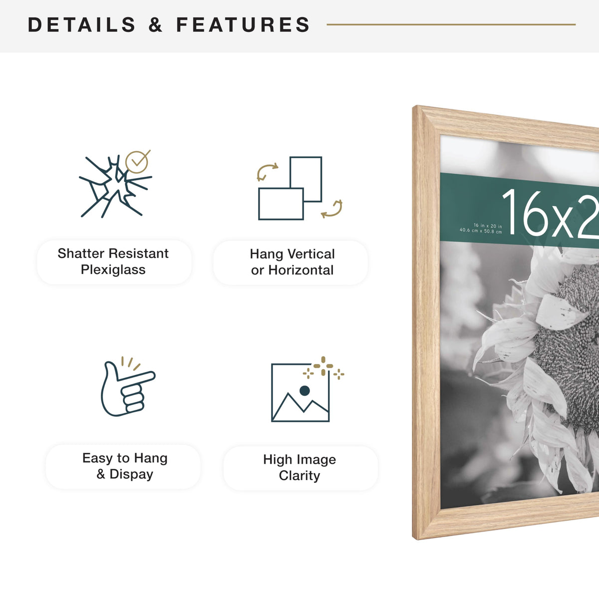 MCS Studio Gallery Classic frame displayed for vertical wall hanging