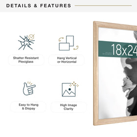 Horizontal hanging option ideal for gallery-style walls.