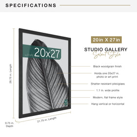 Easy-to-use turn buttons on the MCS Studio Gallery back for photo insertion.
