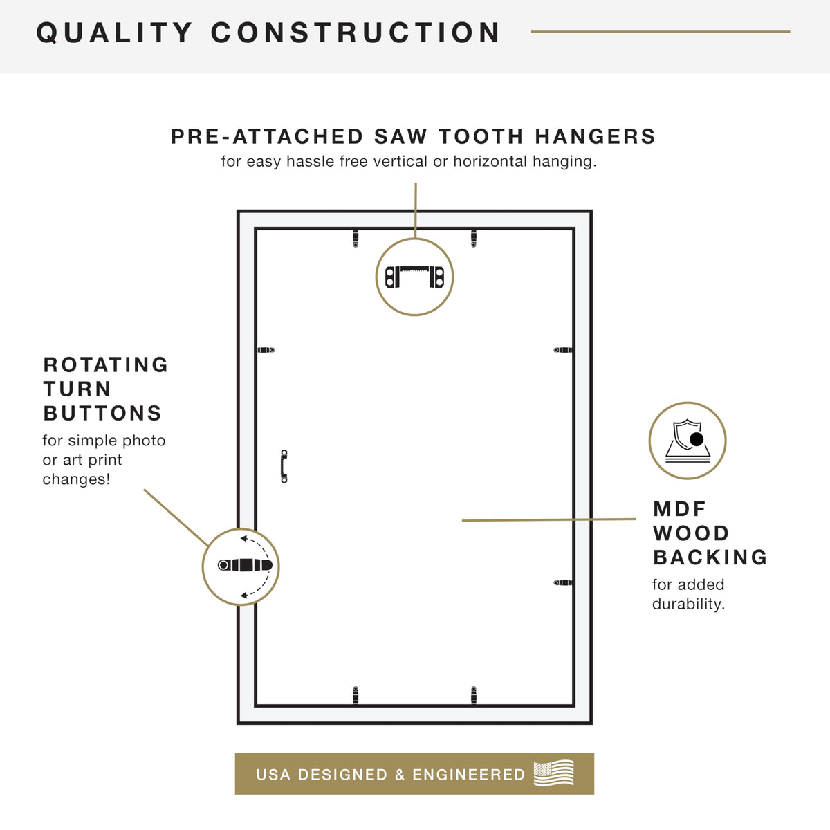 MCS Studio Gallery frame label showing 16x24 poster size