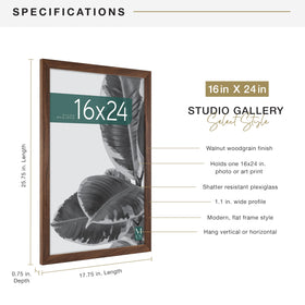 MCS Studio Gallery frame close-up shows plexiglass clarity