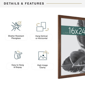 MCS Studio Gallery frame with sawtooth hangers for easy mounting