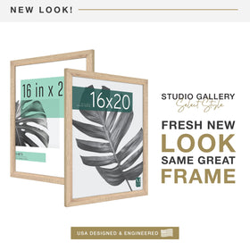MCS Studio Gallery natural woodgrain finish enhances decor for posters