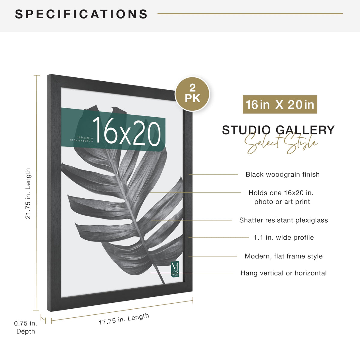 Plexiglass front on MCS Studio Gallery protects artwork with clarity