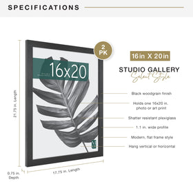 Plexiglass front on MCS Studio Gallery protects artwork with clarity