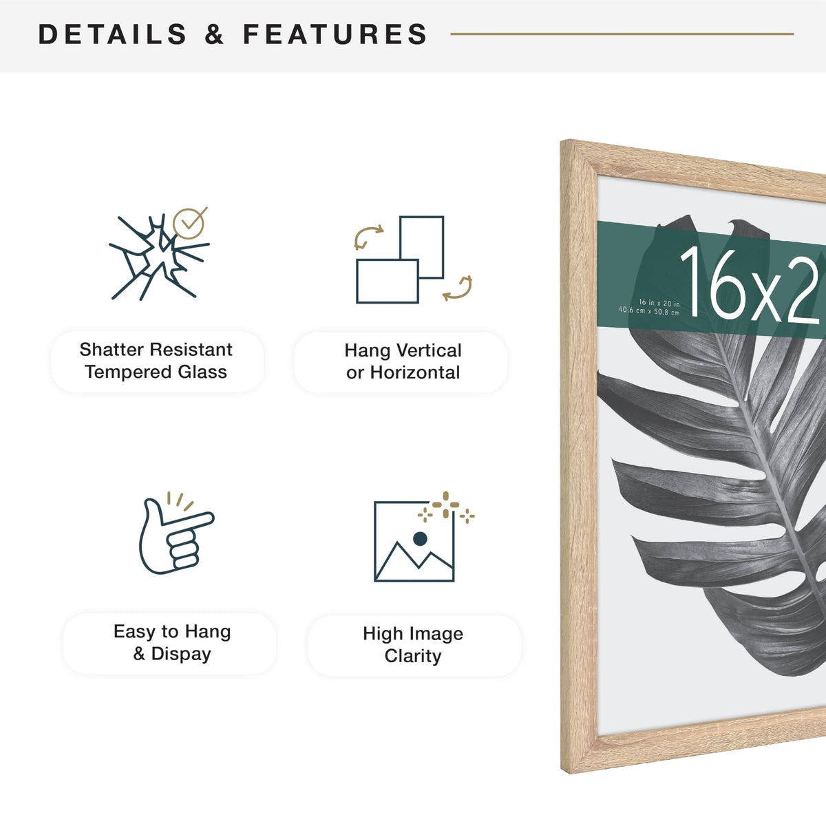 MCS Studio Gallery attached sawtooth hangers simplify wall mounting