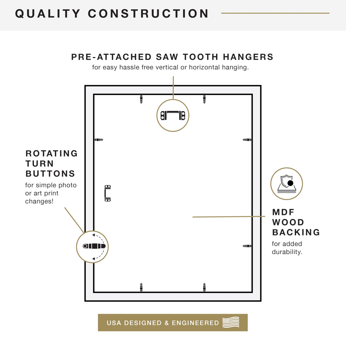 MCS Studio Gallery wall hanging setup demonstrates versatile display options.