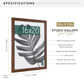 MCS Studio Gallery woodgrain close-up highlights walnut texture and durable MDF construction.
