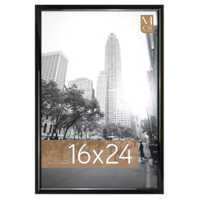 MCS Trendsetter 16x24 frame front view highlights glossy black finish for bold wall displays