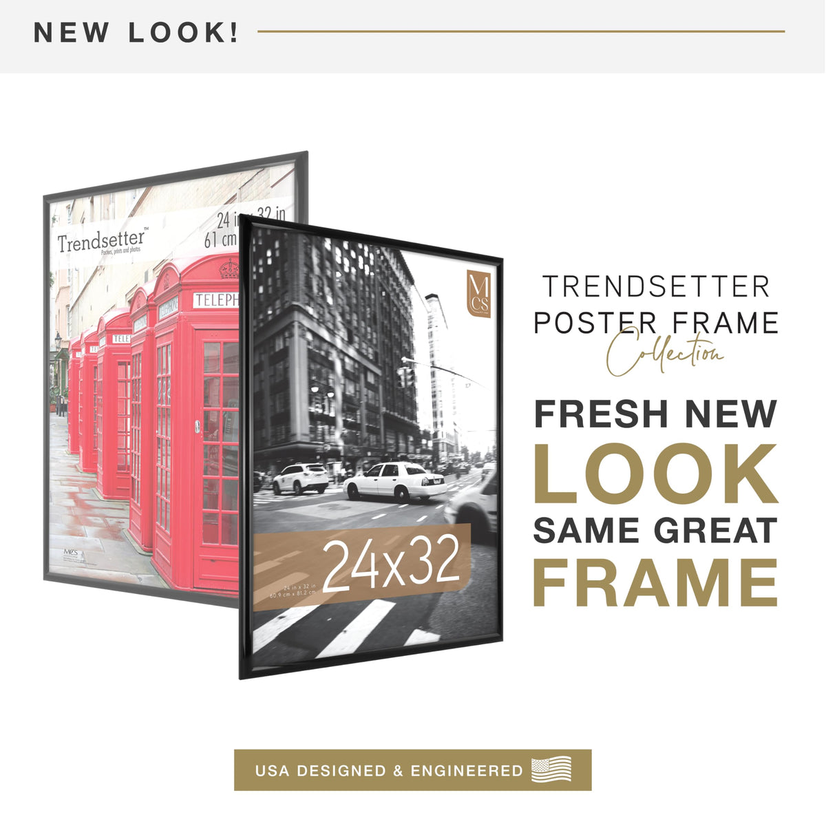 Back view of the MCS Trendsetter frame highlighting durable back-loading design.