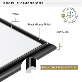 MCS Trendsetter frame with pre-attached sawtooth hangers for easy mounting.