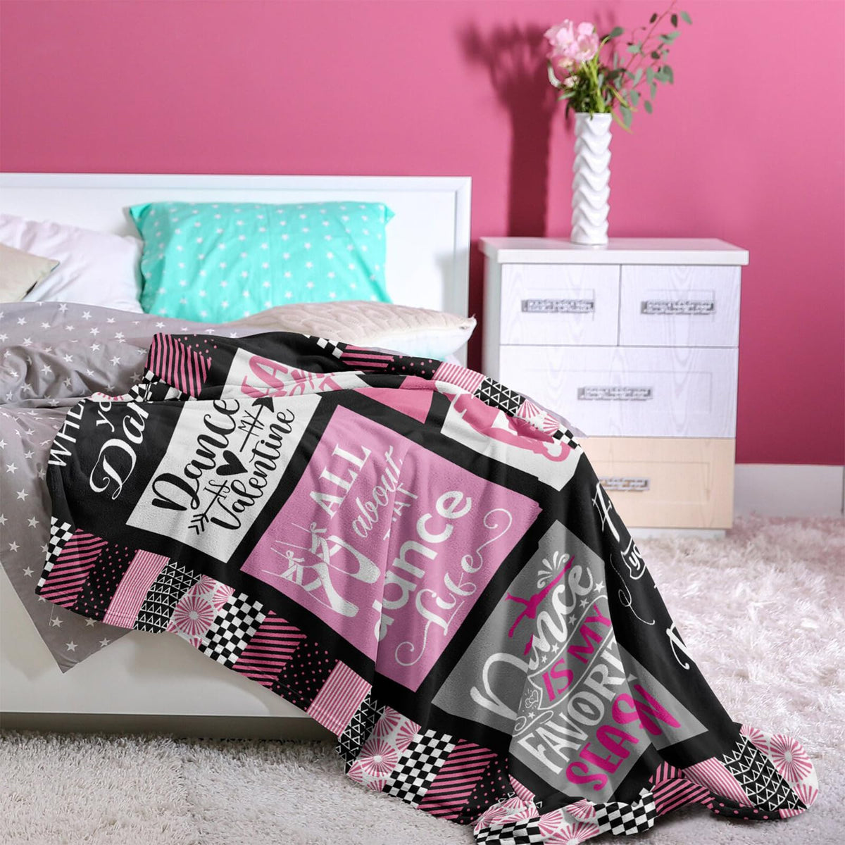 Mcurore dance blanket in gift-ready packaging for birthdays and recitals.