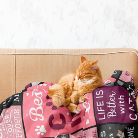 Mcurore cat mom blanket indoor car use for warmth