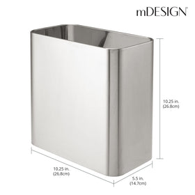 mdesign Mirri trash bin in a bathroom scene for modern decor