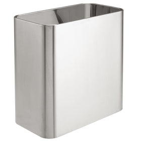 mdesign Mirri brushed chrome close-up highlighting sturdy metal construction