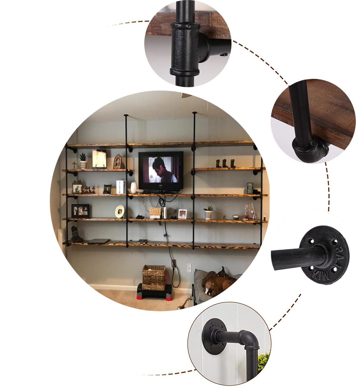 Mdjwjj easy DIY installation kit with complete hardware included