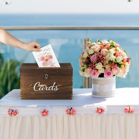 MDLUU wood grain texture emphasizes natural vintage wedding charm