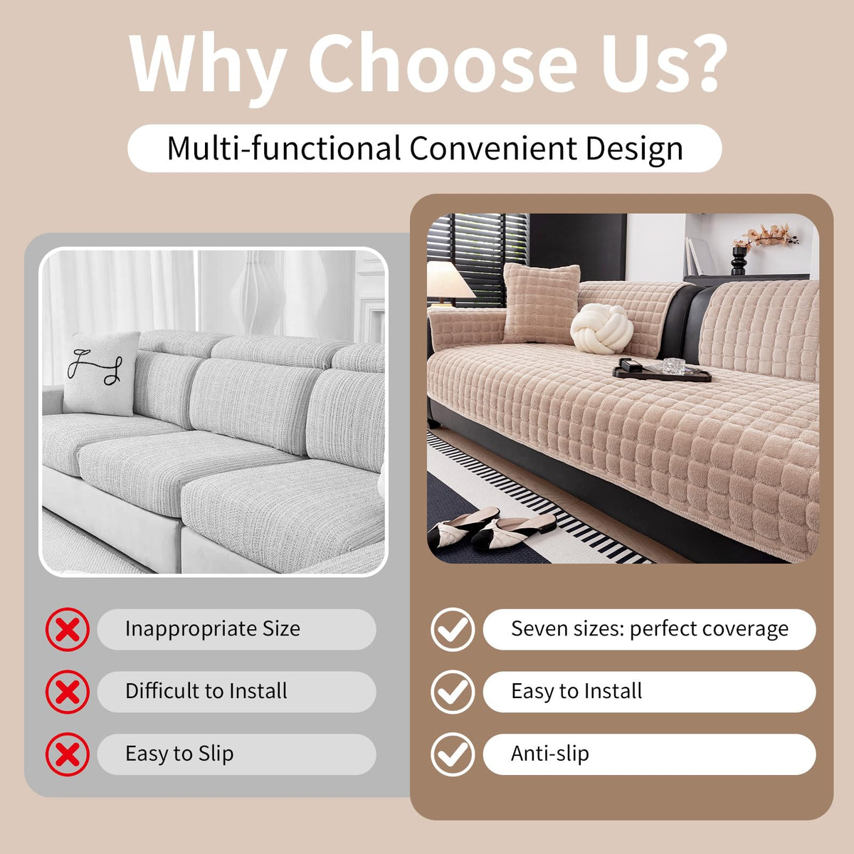 MDSASFD Easy-care fabric is machine washable for busy homes.