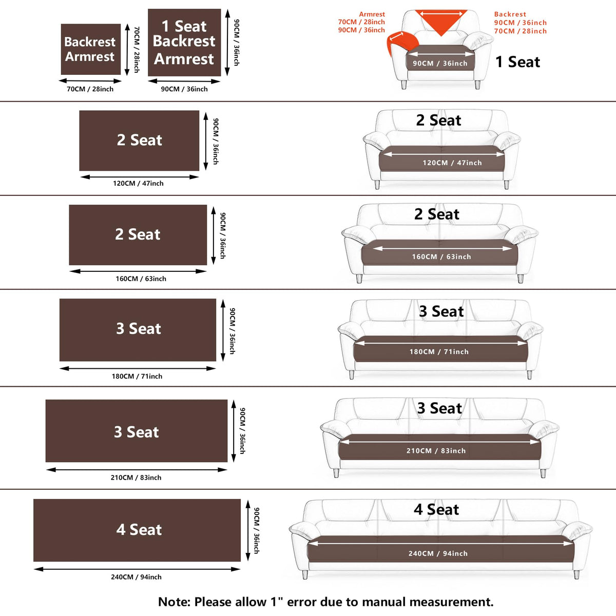 MDSASFD velvet couch cover back view with anti-slip silicone for stability.