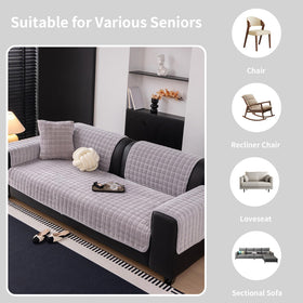 MDSASFD velvet couch cover guards against dirt and scratches.