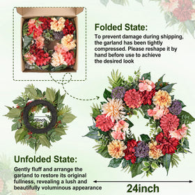 MDSTBN full wreath ready for immediate outdoor or indoor display