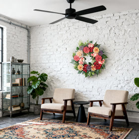 MDSTBN versatile wreath complements farmhouse rustic and modern spaces