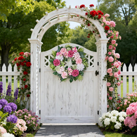 MDSTBN large 24-inch wreath makes a bold statement on porch walls or doors.