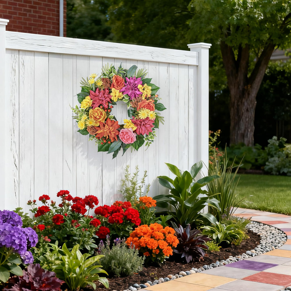 MDSTBN maintenance-free wreath offers year-round beauty without watering