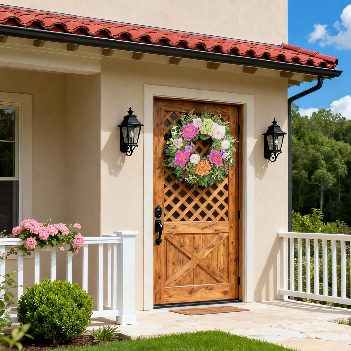 MDSTBN maintenance-free wreath preserving lush look