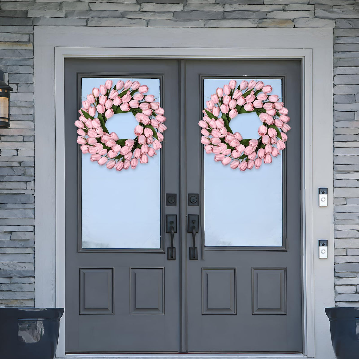 MDSTBN mantel or wall decor wreath elevates living spaces