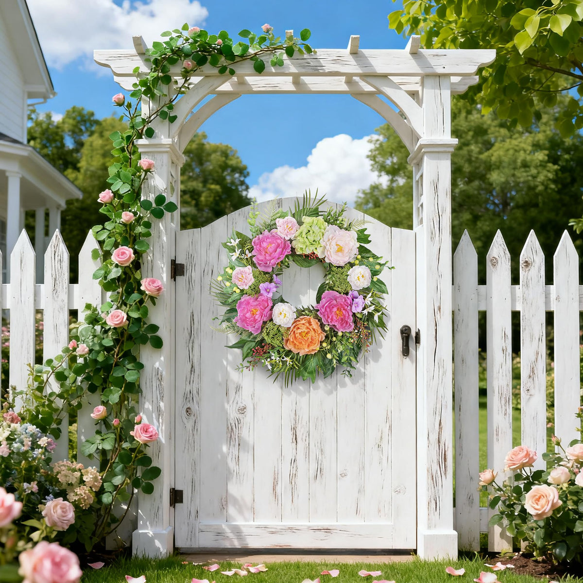 MDSTBN wreath suited for weddings and farmhouse decor