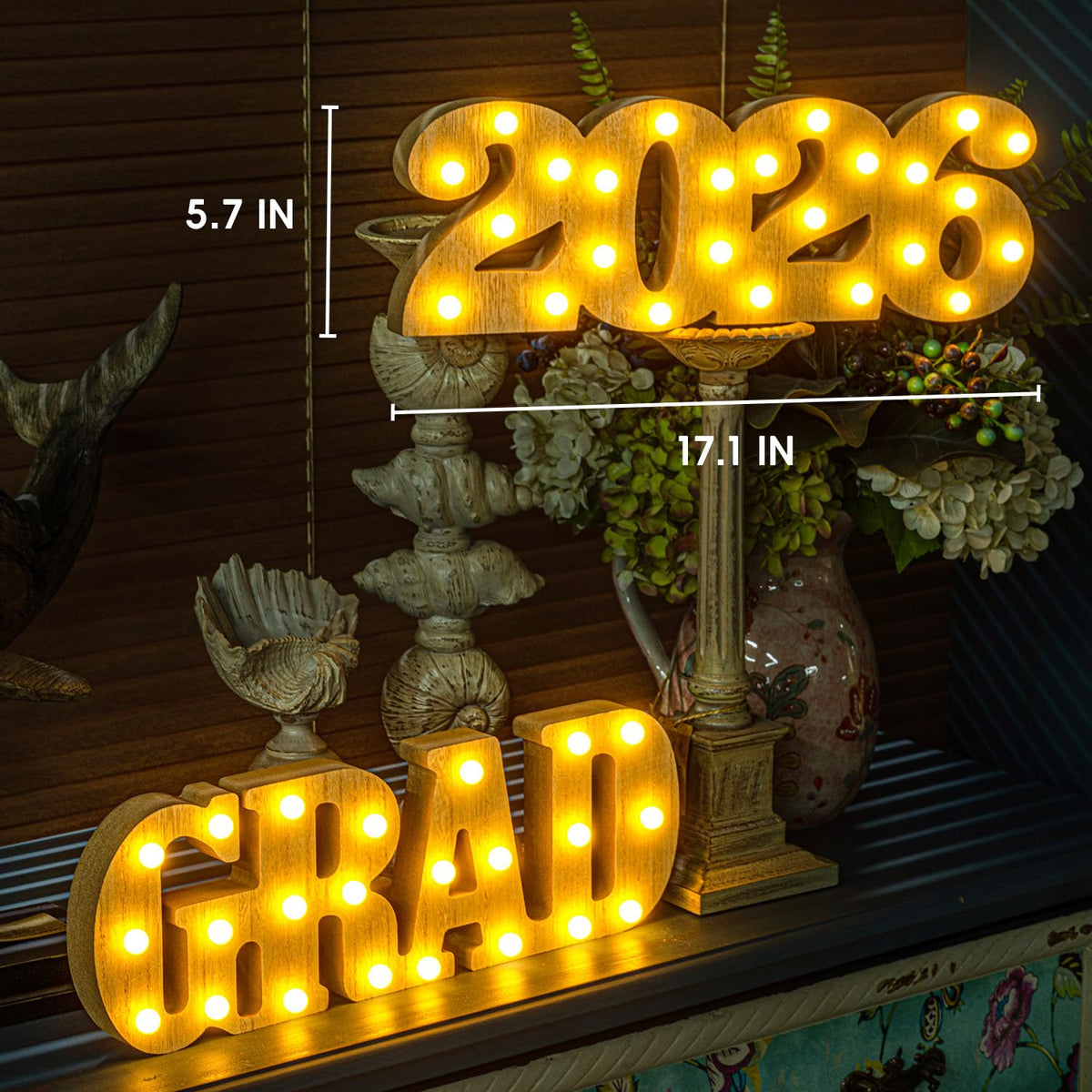 MEADIN Grad 2026 sign brightens venues for festive celebrations