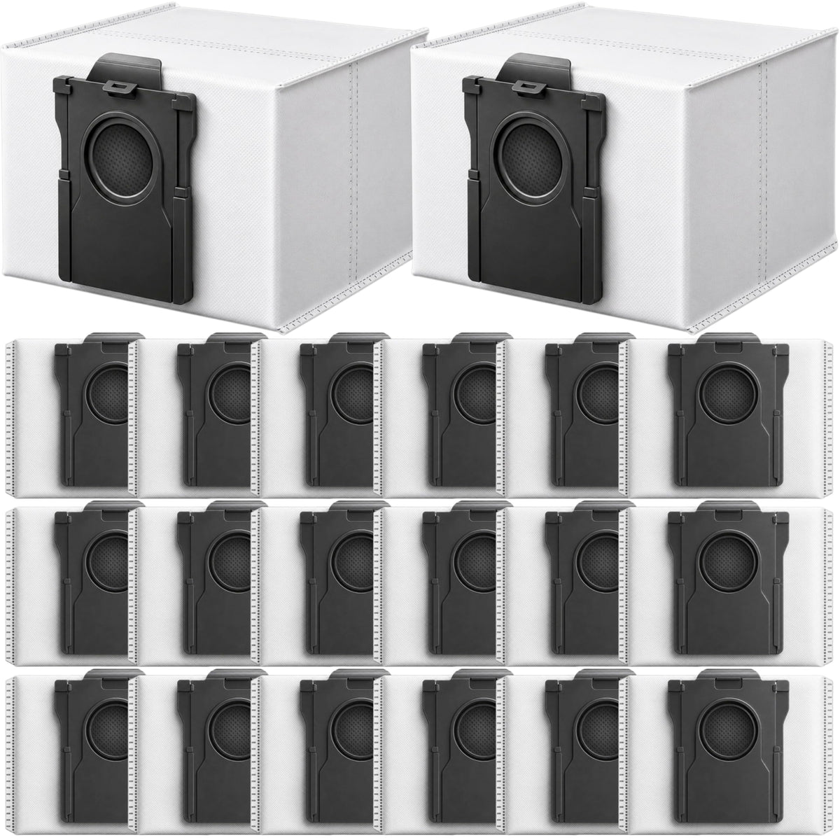 Mealesee dreame-x60-max-compatible dust bags with a strong seal to trap dust.
