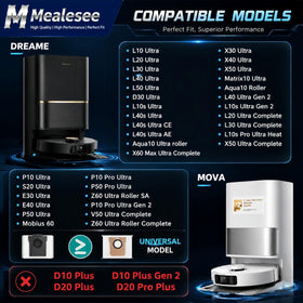 Mealesee move-s20-ultra-compatible dust bags featuring activated carbon for odor control.