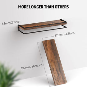 Meangood dining room shelf adds decorative storage for glasses and condiments