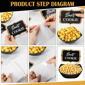 Meanplan candy buffet card communicates display details with style.