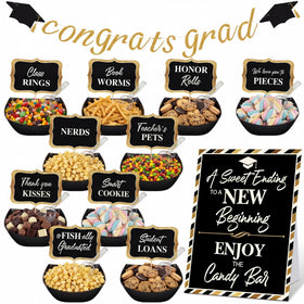 Meanplan graduation candy bar decor set enhances a polished 2026 celebration.